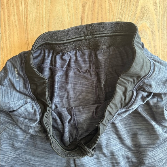 Adidas Men's Charcoal Gray/Blue Athletic Shorts - Picture 5 of 5